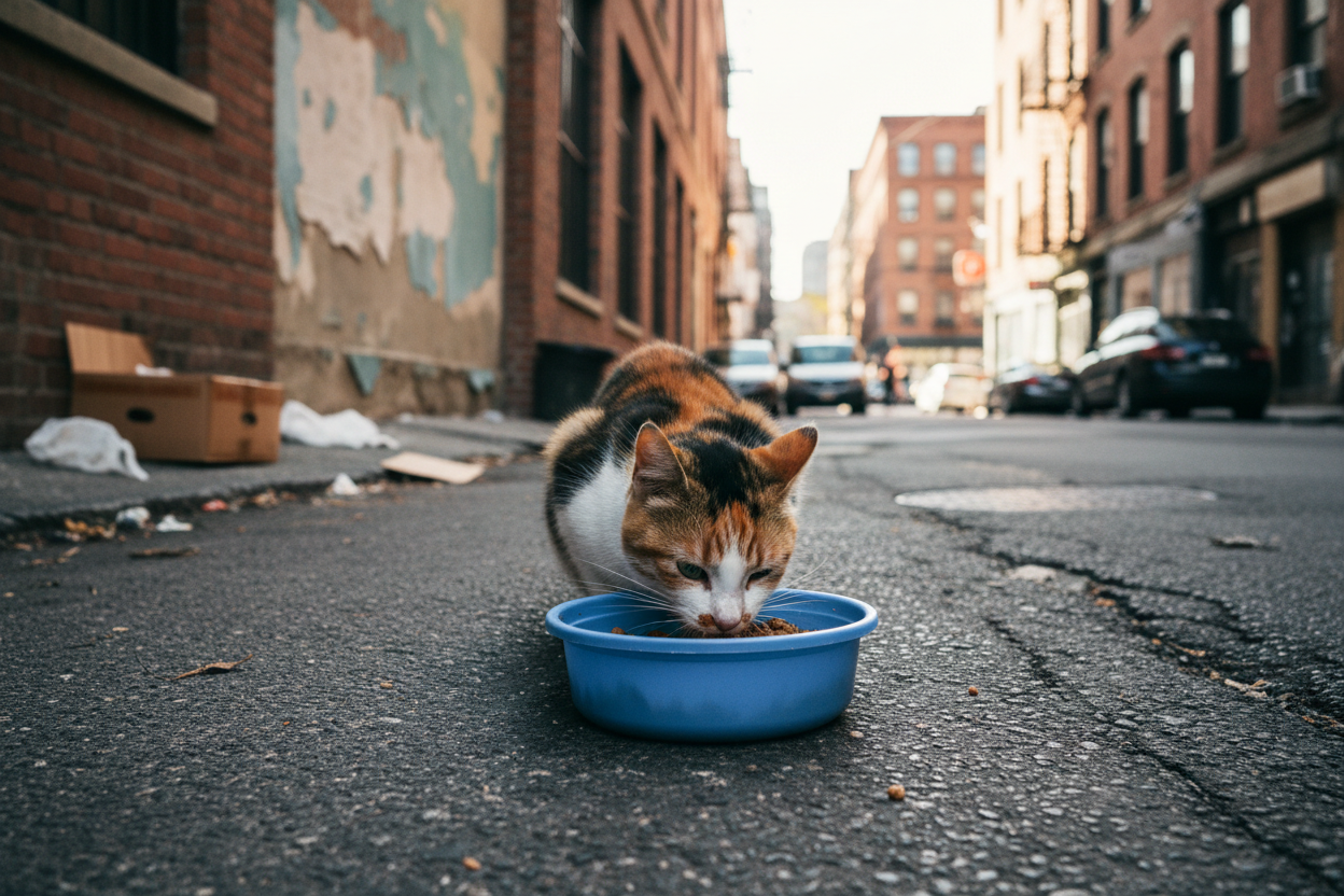Gamelles et fontaine à eau pour chats