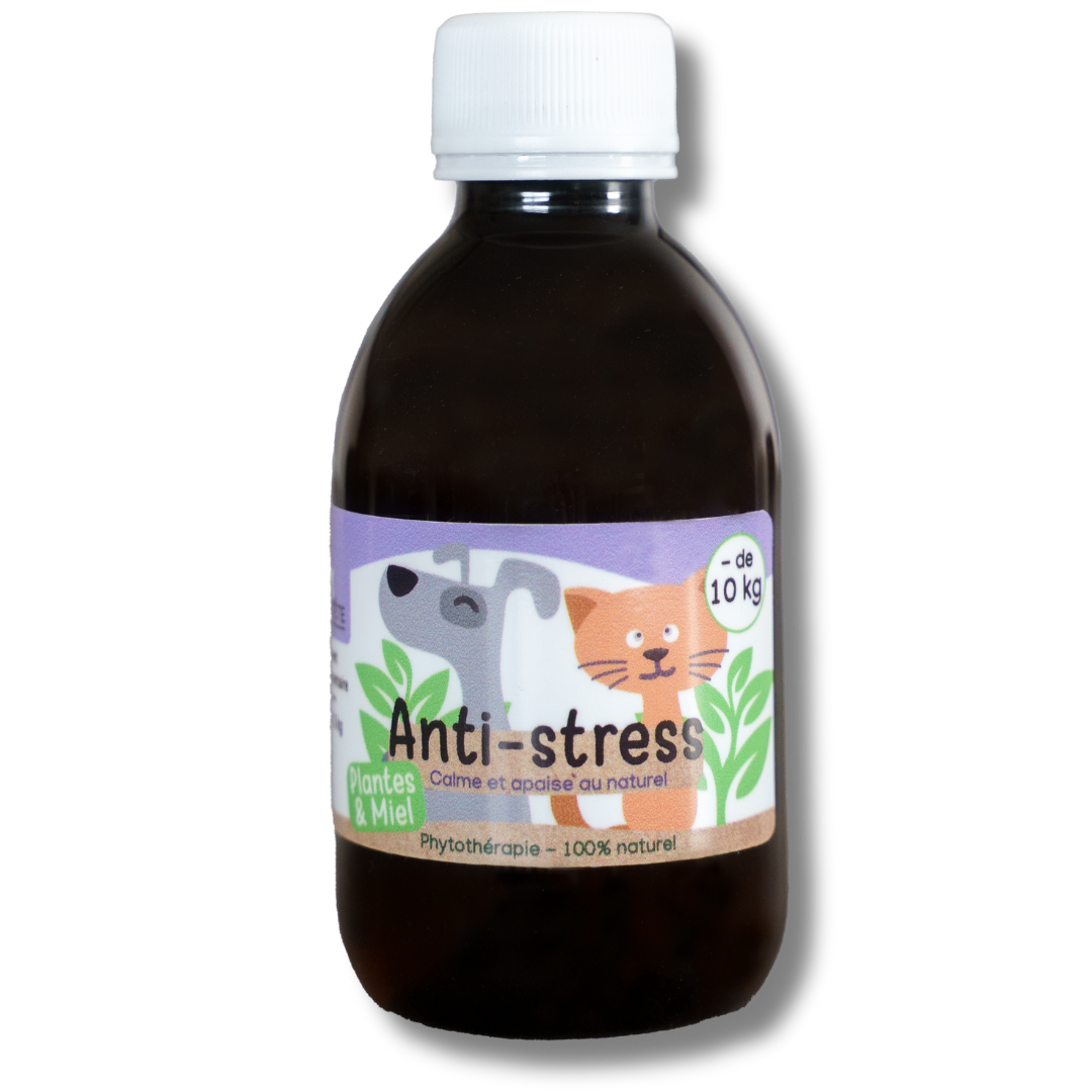Sirop naturel pour le tress 200mL - chiens et chats + 10kg