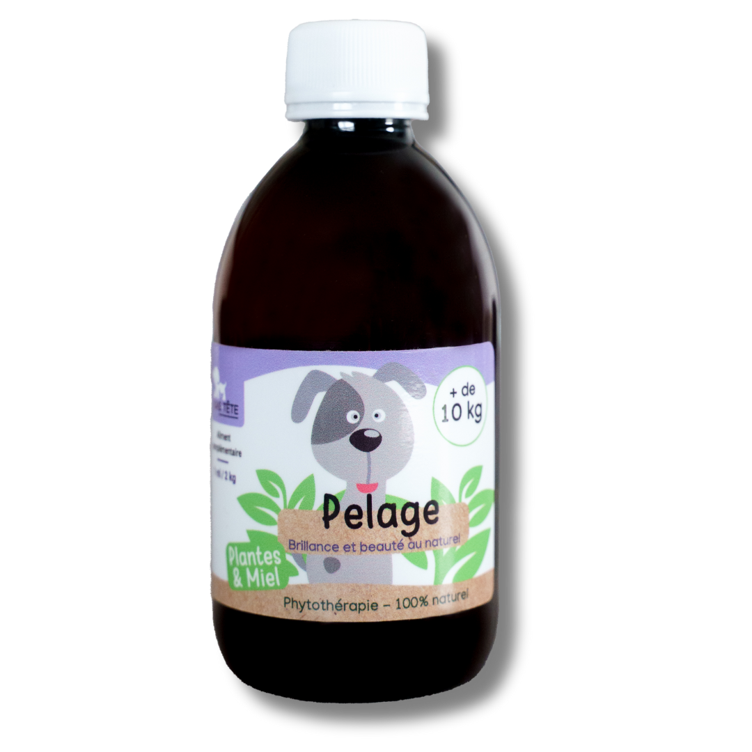 Sirop naturel pour le pelage 300mL - chiens et chats + 10kg