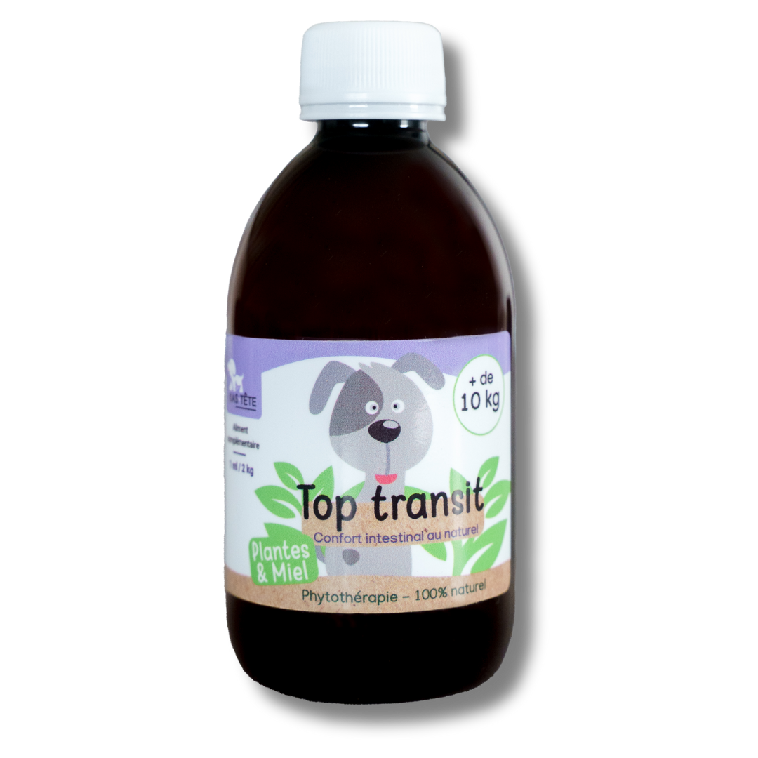 Sirop naturel pour le transit 300mL - chiens et chats + 10kg