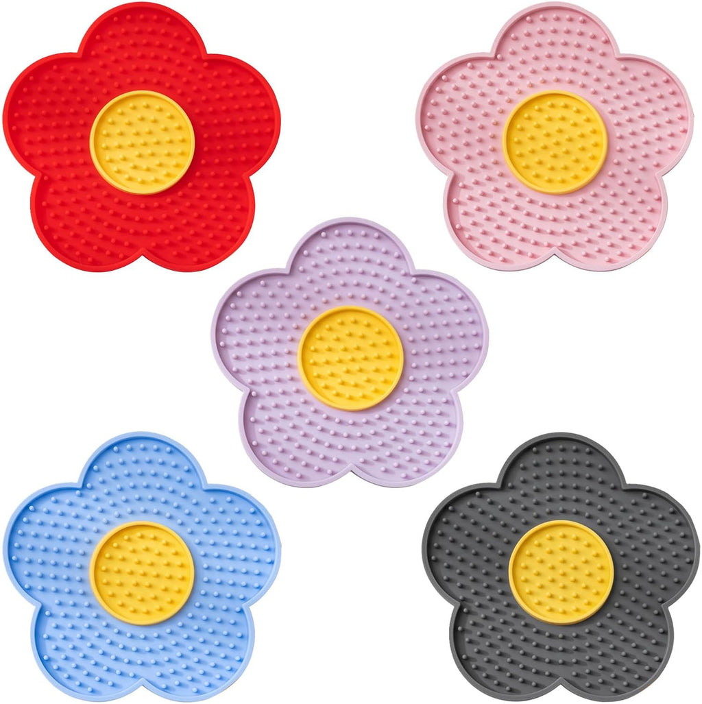 Tapis de léchage en silicone en forme de fleur pour chiens Paw Amour – Anti-stress & alimentation lente ⭐⭐⭐⭐⭐(10 avis)