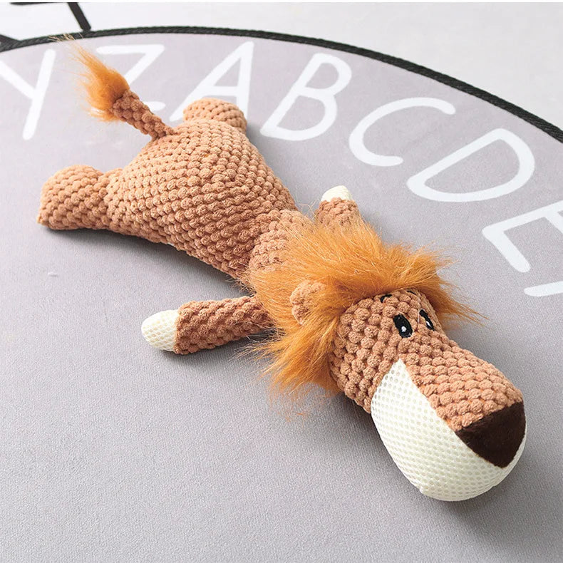 Jouet en peluche à mâcher et à faire grincer pour chiot et petit chien
