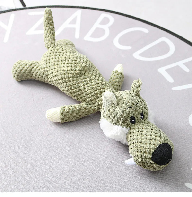 Jouet en peluche à mâcher et à faire grincer pour chiot et petit chien