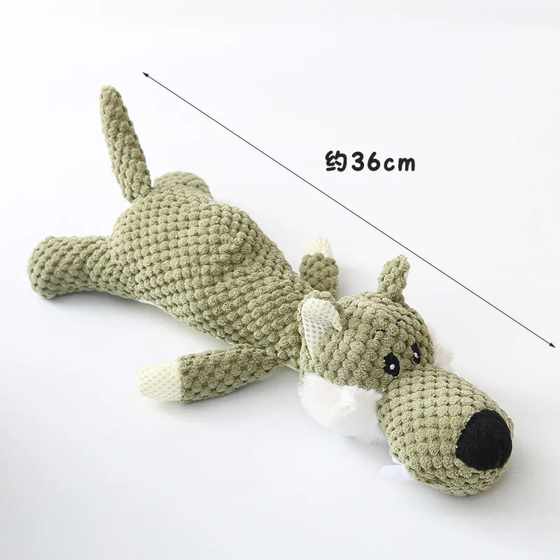 Jouet en peluche à mâcher et à faire grincer pour chiot et petit chien