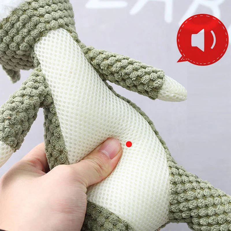 Jouet en peluche à mâcher et à faire grincer pour chiot et petit chien