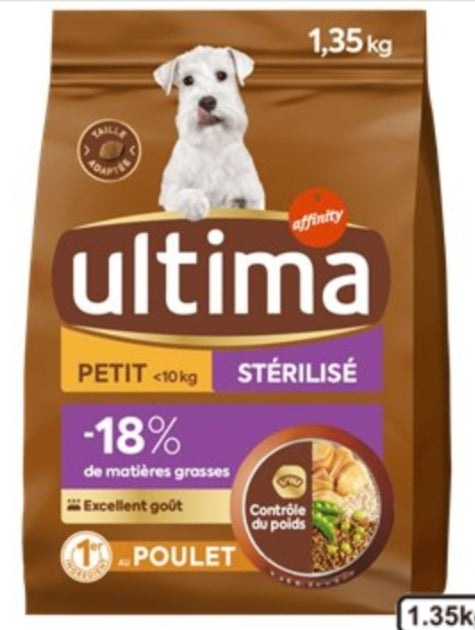 Croquettes Ultima™ Petites Races – Nutrition Complète pour Chiens de Moins de 10 kg