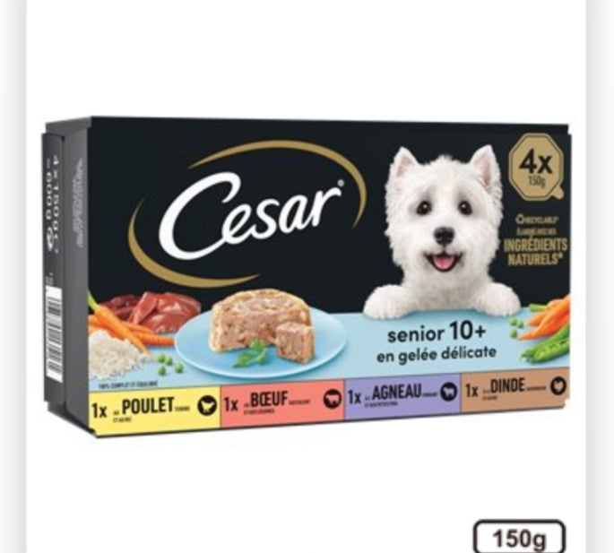 Lot de 4 Terrines Gourmandes pour Chien – Nutrition Naturelle & Saveurs Authentiques