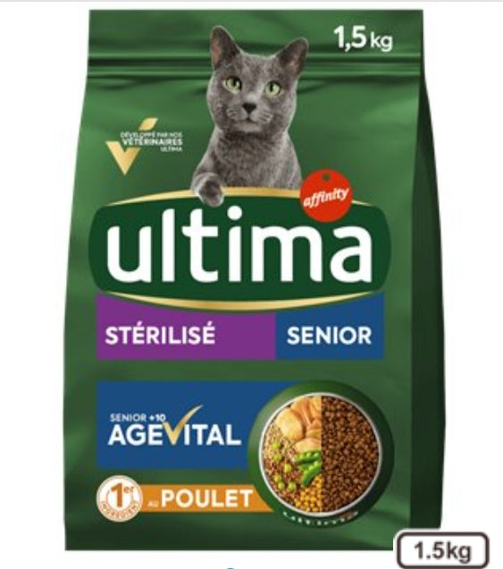 Croquettes Ultima™ – Nutrition Équilibrée & Saveurs Gourmandes pour Chat Heureux