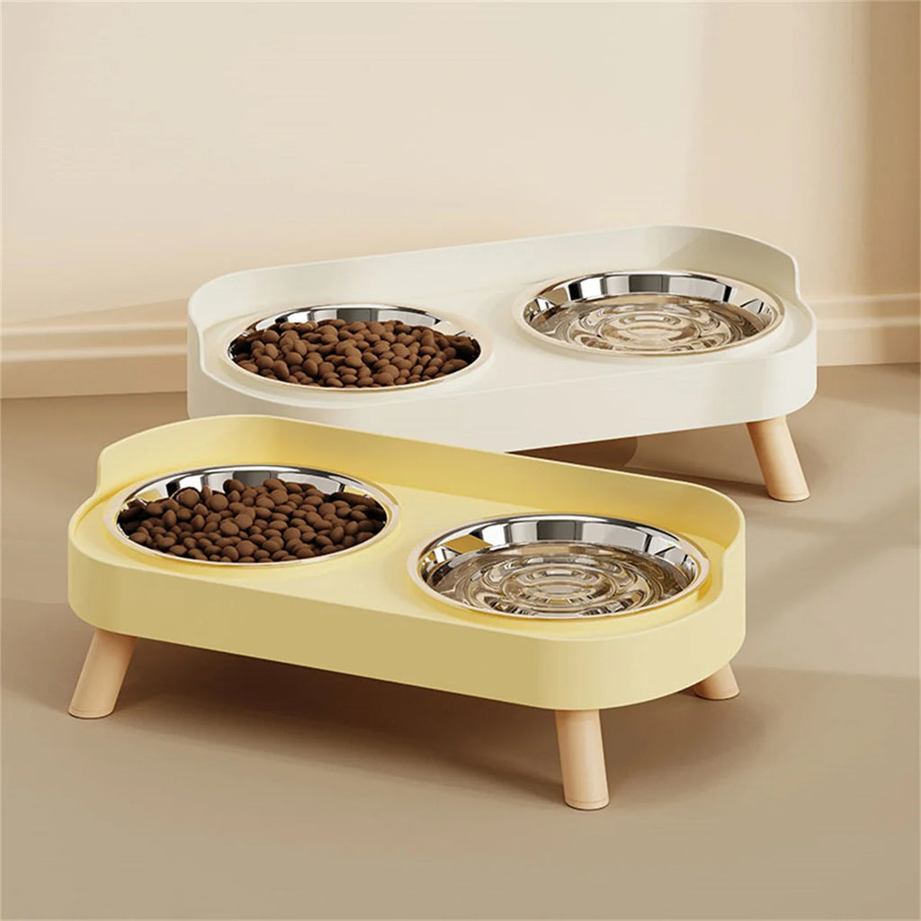 Double gamelle colorée pour chien – Acier inoxydable, grande capacité et design tendance
