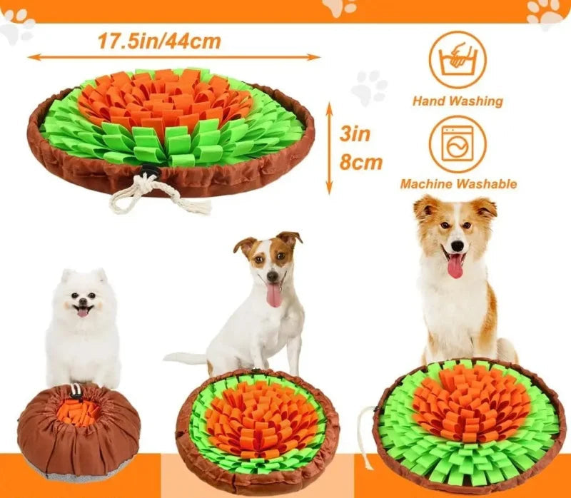 Tapis de reniflage lavable en feutre pliable - Jouet d'entraînement