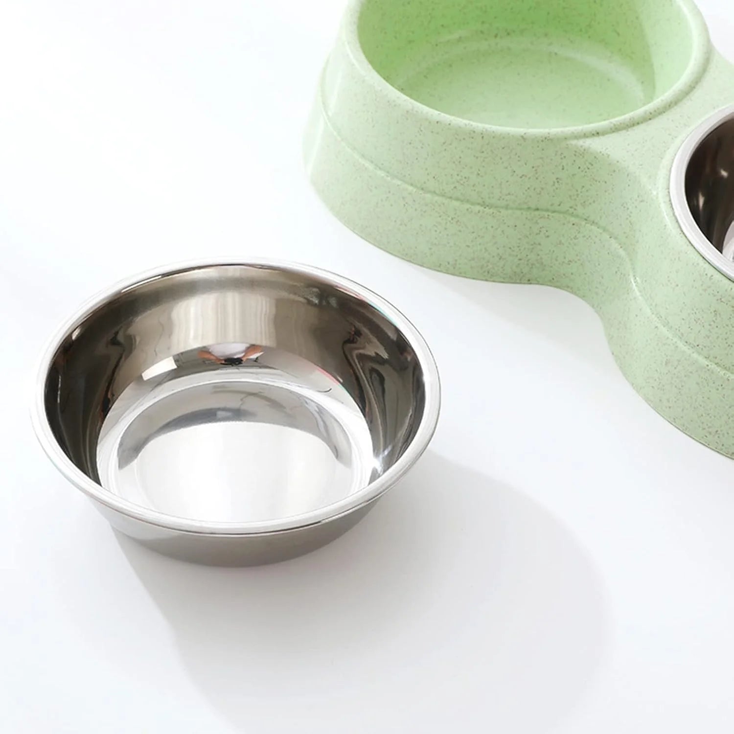 Double gamelle en acier inoxydable pour chien – Bol d’eau et de nourriture pour chiot et petit chien