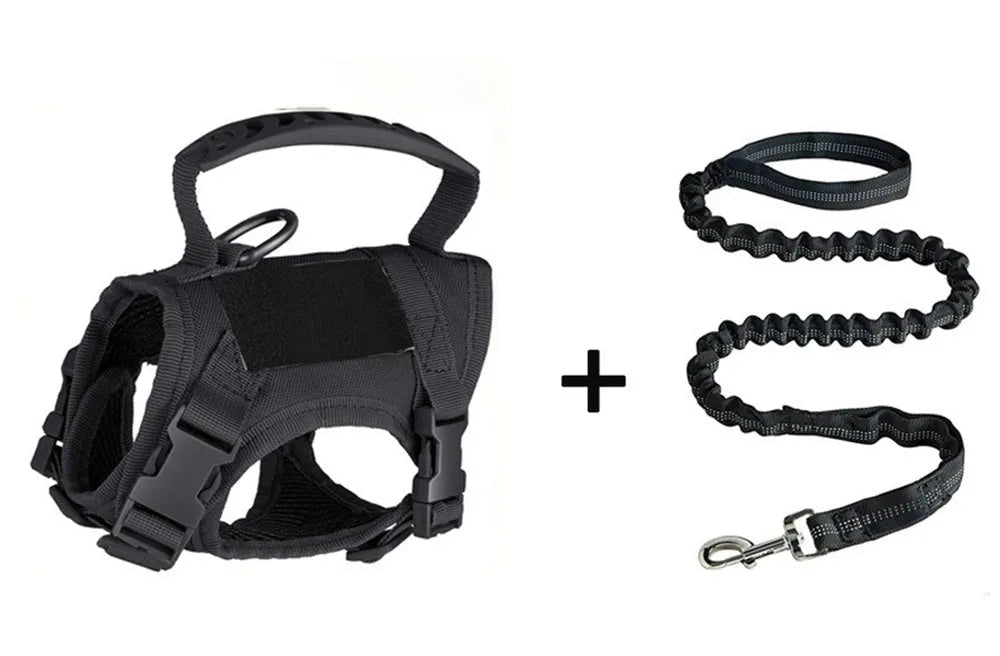 Harnais tactique pour chat – Gilet réglable en maille douce avec poignée, idéal pour grands chats