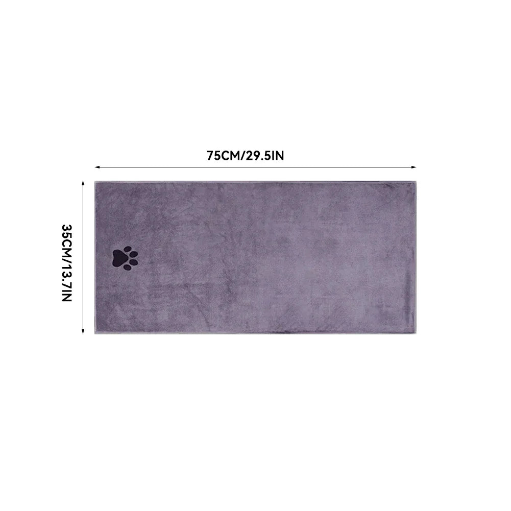 Serviette de Bain en Microfibre Ultra Douce pour Chiens – Séchage Rapide & Confort Absolu