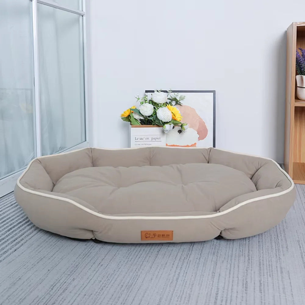 Canapé-lit pour chiens – Grand lit pour chien, tapis de couchage, coussin chaud d’hiver