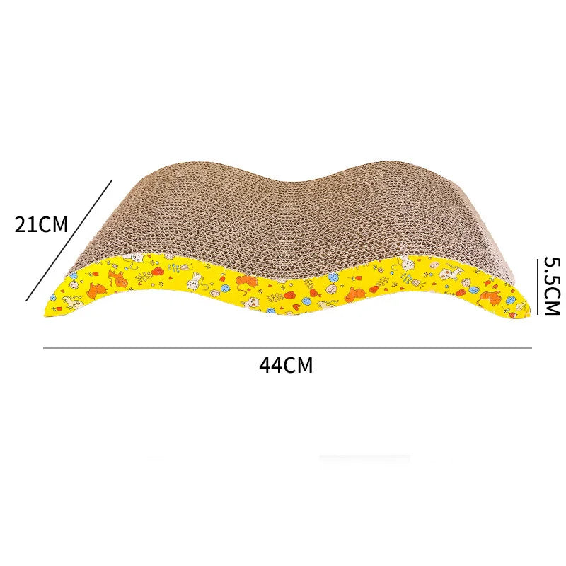 Griffoir pour Chat en Carton Ondulé – Tapis/Planche à Griffer Résistant pour Canapé, Coussin et Lit – Jouet et Protection Meubles