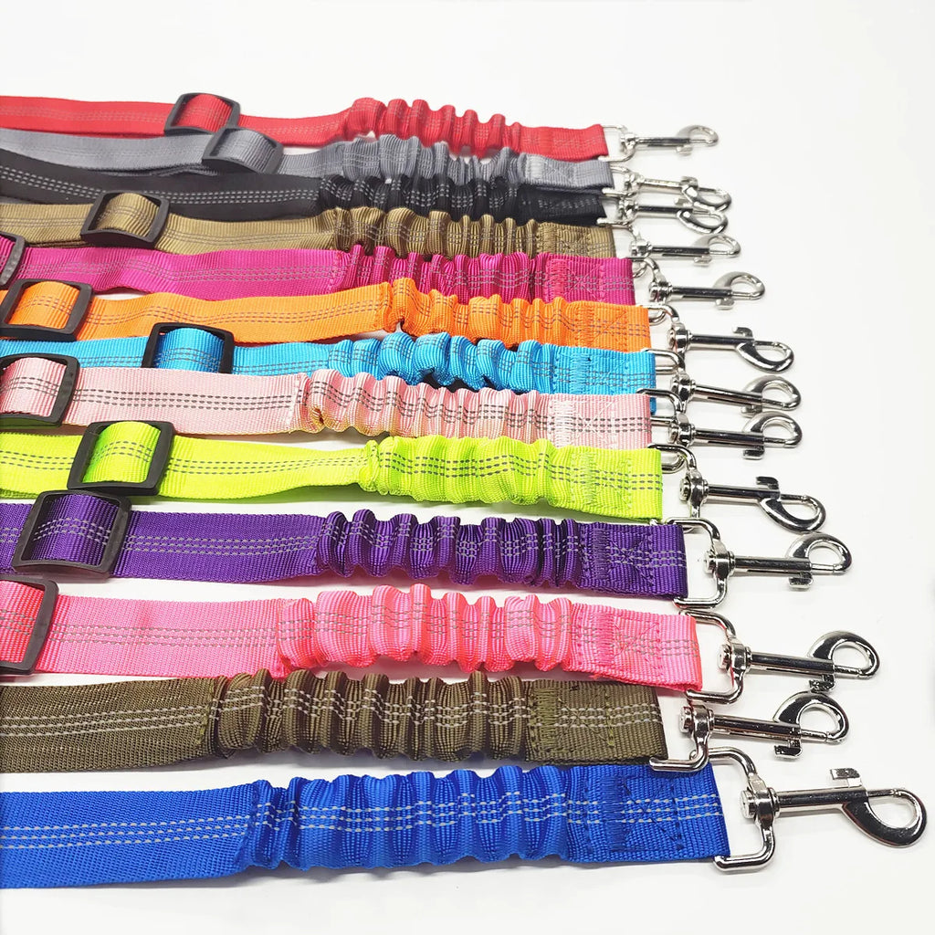 Harnais de ceinture de sécurité ajustable, réfléchissant et élastique pour voyage en voiture