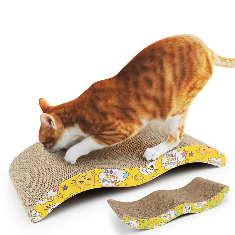 Griffoir pour Chat en Carton Ondulé – Tapis/Planche à Griffer Résistant pour Canapé, Coussin et Lit – Jouet et Protection Meubles