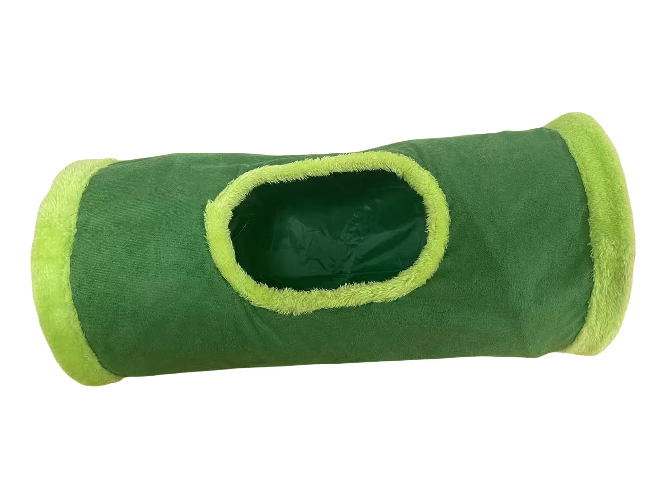 Tunnel d’hiver pliable pour chat – Jouet interactif de chasse et cachette en daim