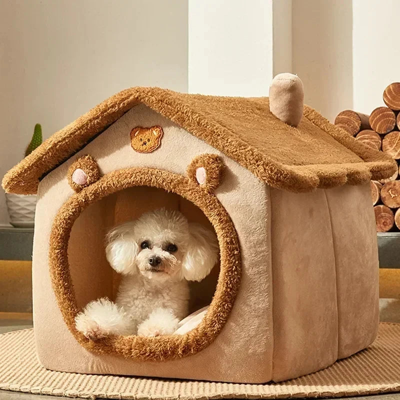 Maison pliable sécurisant pour chiens de petite et moyenne taille