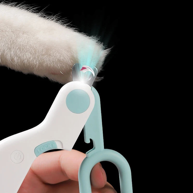 Coupe-Ongles à Lumière LED pour Chats – Précision & Sécurité