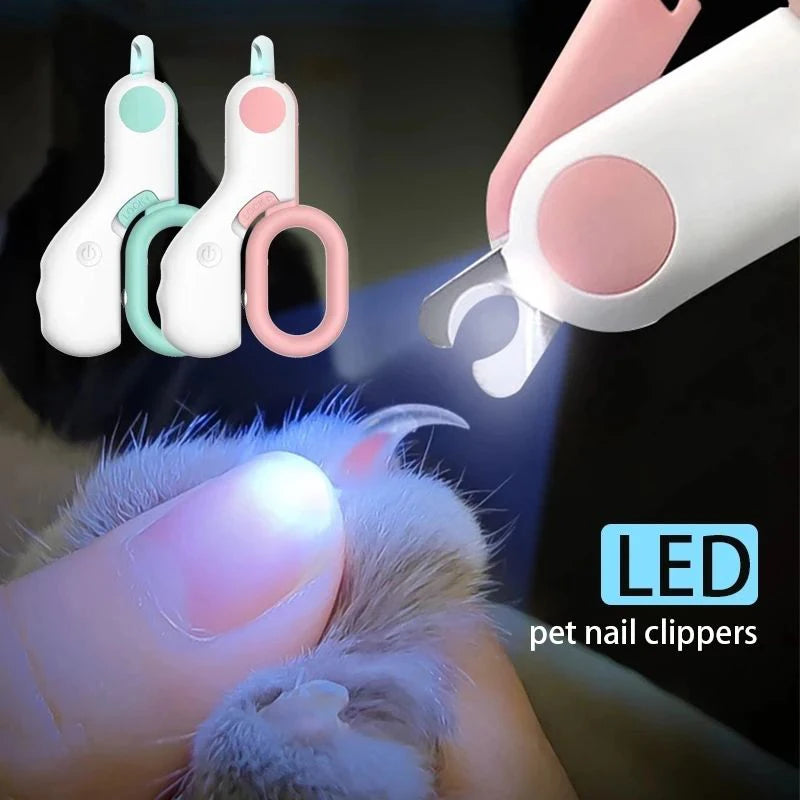 Coupe-Ongles à Lumière LED pour Chats – Précision & Sécurité