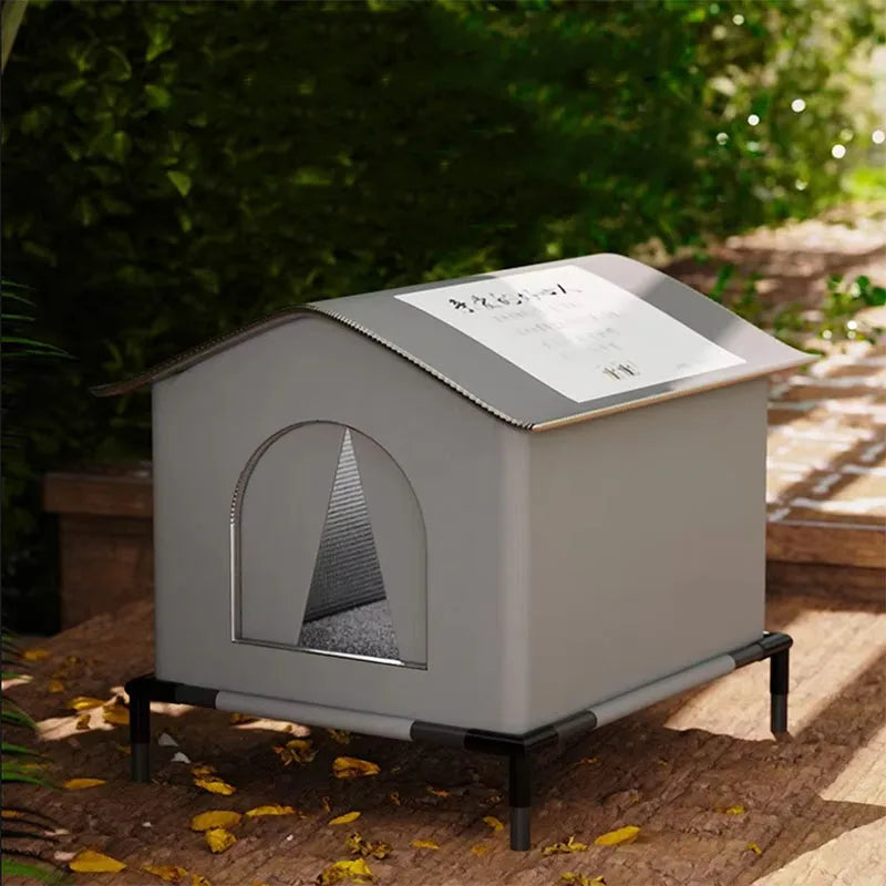 Maison pour chien – Étanche, extérieure, chaude pour l’hiver, grotte apaisante pour dormir, pliable et lavable, idéale pour petit chien ou chiot.