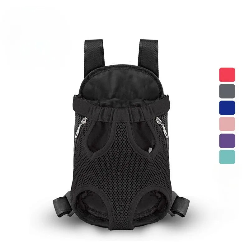 Sac à Dos de Transport Respirant et Sécurisant pour Chien – Sac à Double Bretelles Portable et Ventilé – Idéal pour les Voyages et Sorties Extérieures