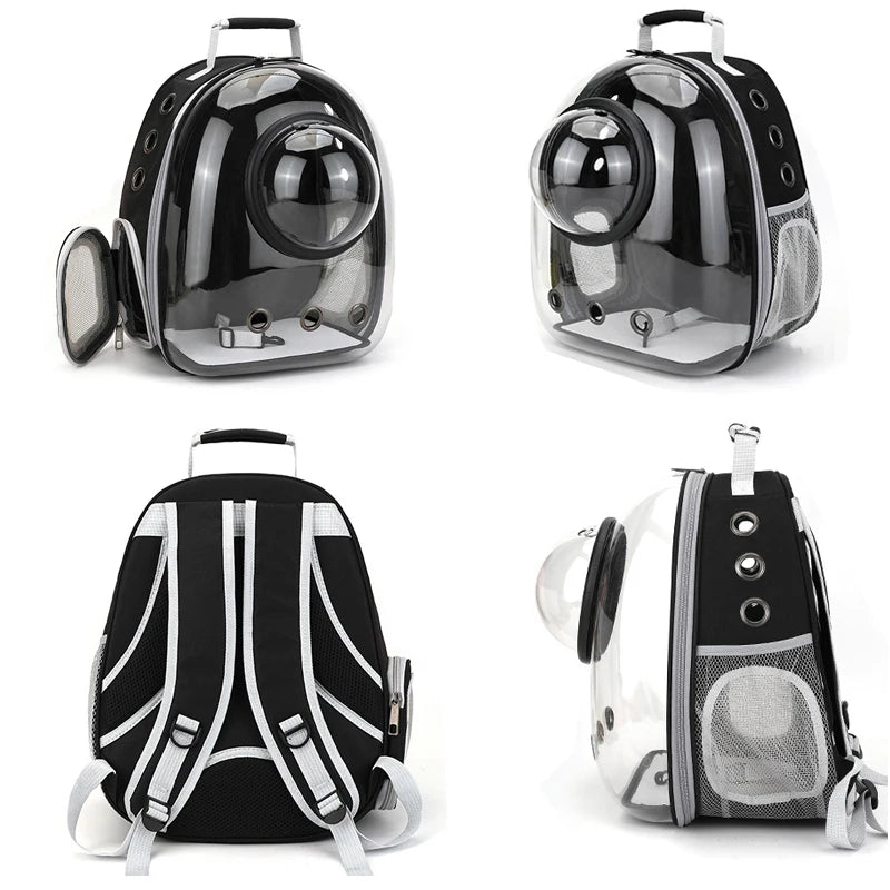 Sac à Dos Spatial Transparent pour Chat – Sac de Transport Respirant et Portable – Capsule de Voyage pour Animaux