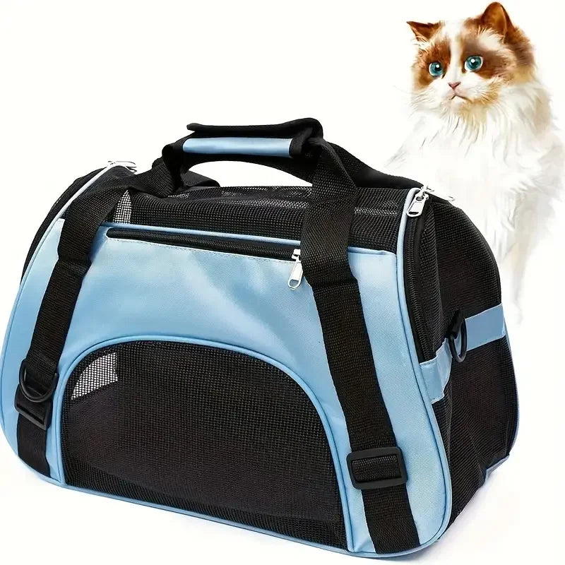Sac de Transport Portable pour Chat – Sac Respirant en Maille pour Petits Animaux – Sac de Voyage et Sortie Extérieure