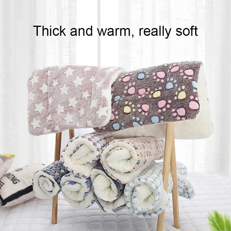 Tapis de couchage en flanelle pour chiens – Lit, matelas et coussin relaxant pour petits chiens