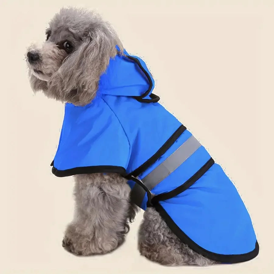 Imperméable Réglable pour Chien – Manteau Coupe-Vent et Étanche – Garde Votre Animal au Sec et Confortable