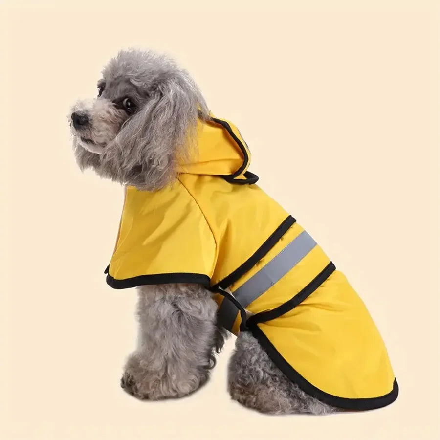 Imperméable Réglable pour Chien – Manteau Coupe-Vent et Étanche – Garde Votre Animal au Sec et Confortable