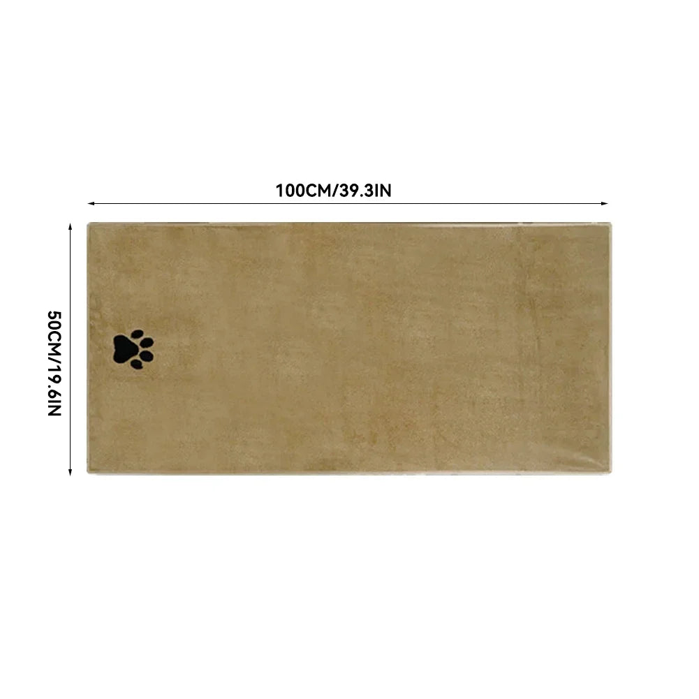 Serviette de Bain en Microfibre Ultra Douce pour Chiens – Séchage Rapide & Confort Absolu