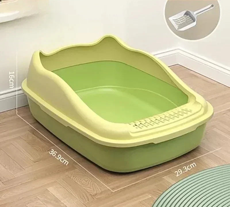 Bac à litière pour chat – Petite taille, toilette anti-éclaboussures idéale pour chatons et petits chats