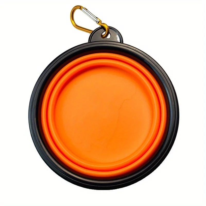 Gamelle pliante en silicone pour chien - pour promenade et pour voyage