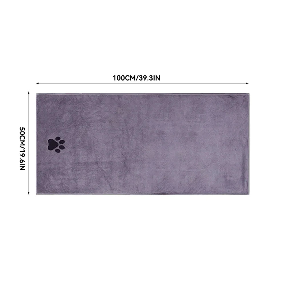 Serviette de Bain en Microfibre Ultra Douce pour Chiens – Séchage Rapide & Confort Absolu