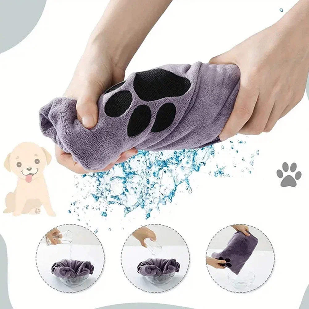 Serviette de Bain en Microfibre Ultra Douce pour Chiens – Séchage Rapide & Confort Absolu