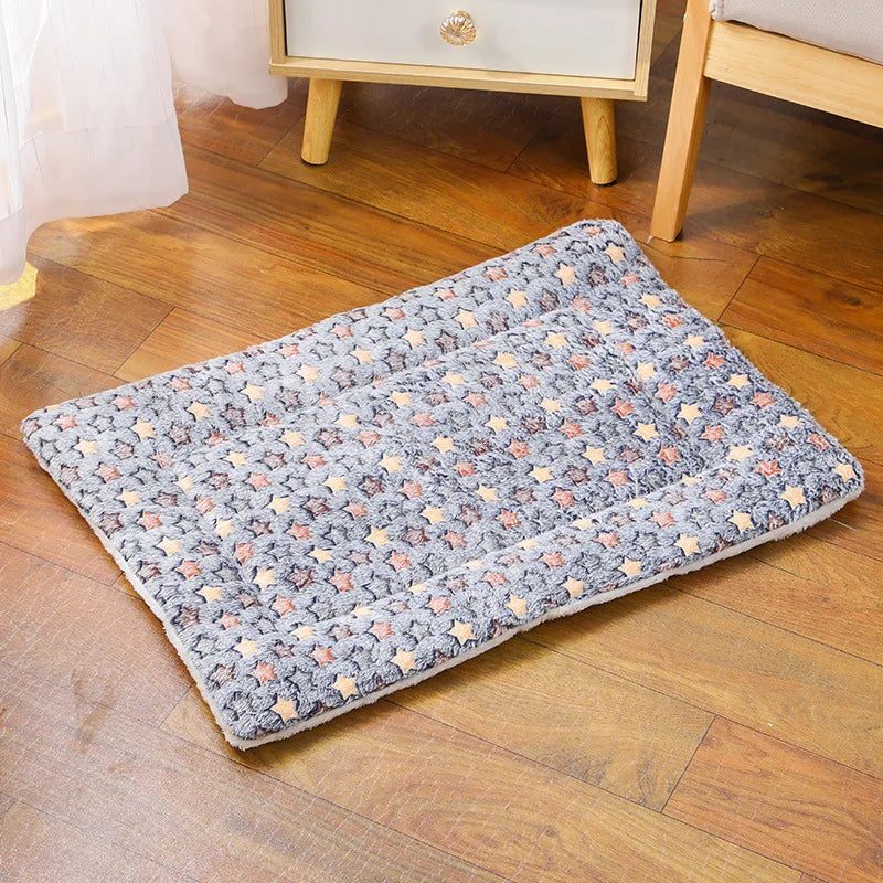 Tapis épais pour chat – Matelas en flanelle respirante, coussin doux et couverture chaude d’hiver