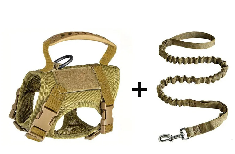 Harnais tactique pour chat – Gilet réglable en maille douce avec poignée, idéal pour grands chats