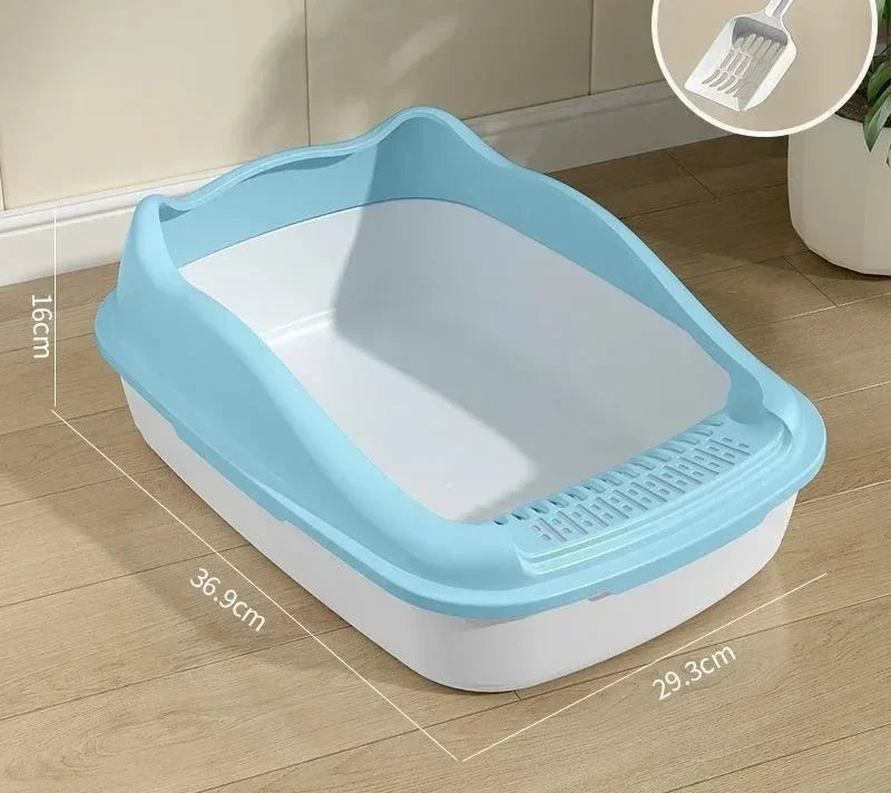 Bac à litière pour chat – Petite taille, toilette anti-éclaboussures idéale pour chatons et petits chats