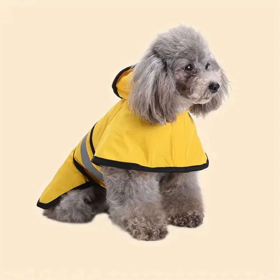 Imperméable Réglable pour Chien – Manteau Coupe-Vent et Étanche – Garde Votre Animal au Sec et Confortable