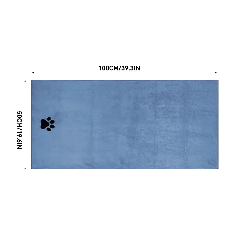 Serviette de Bain en Microfibre Ultra Douce pour Chiens – Séchage Rapide & Confort Absolu