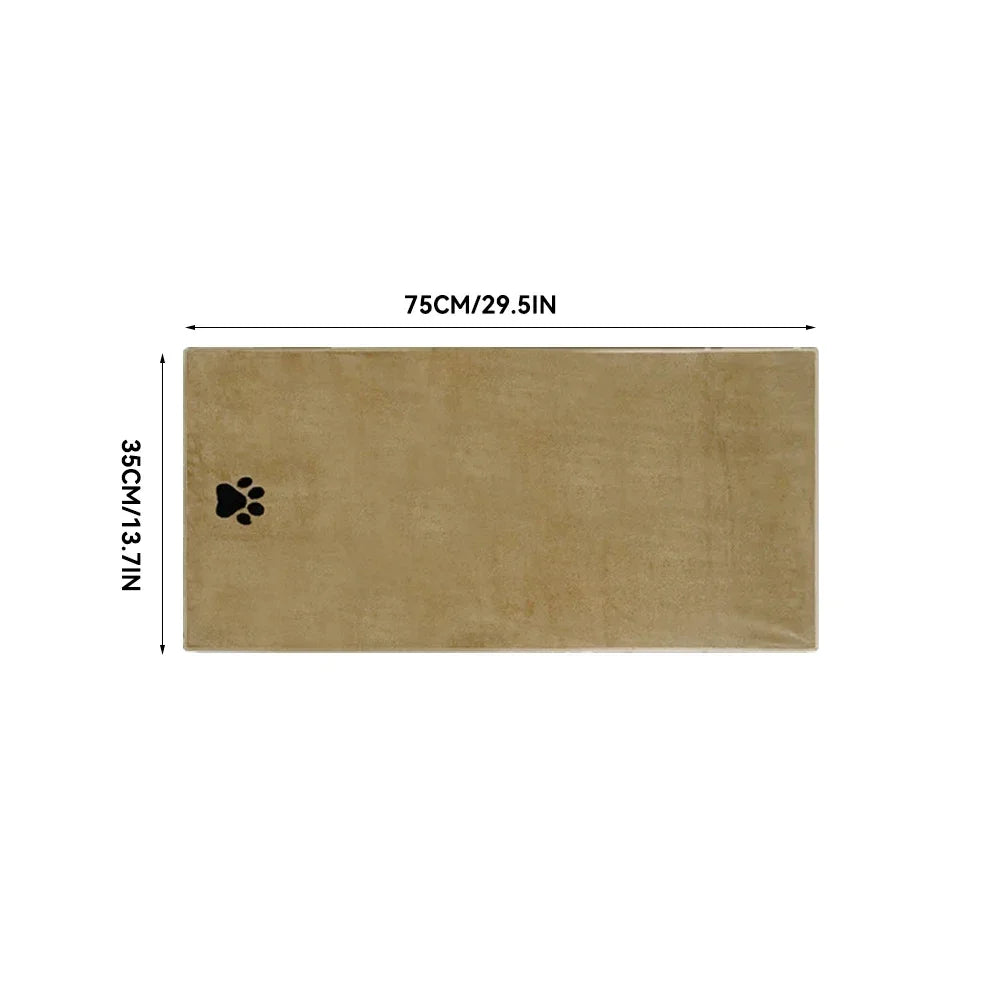 Serviette de Bain en Microfibre Ultra Douce pour Chiens – Séchage Rapide & Confort Absolu