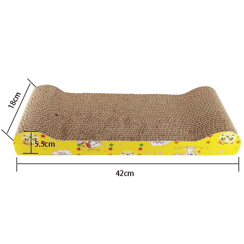 Griffoir pour Chat en Carton Ondulé – Tapis/Planche à Griffer Résistant pour Canapé, Coussin et Lit – Jouet et Protection Meubles