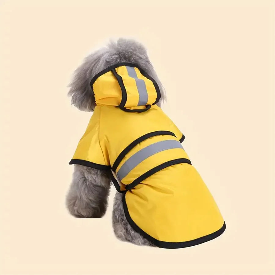 Imperméable Réglable pour Chien – Manteau Coupe-Vent et Étanche – Garde Votre Animal au Sec et Confortable