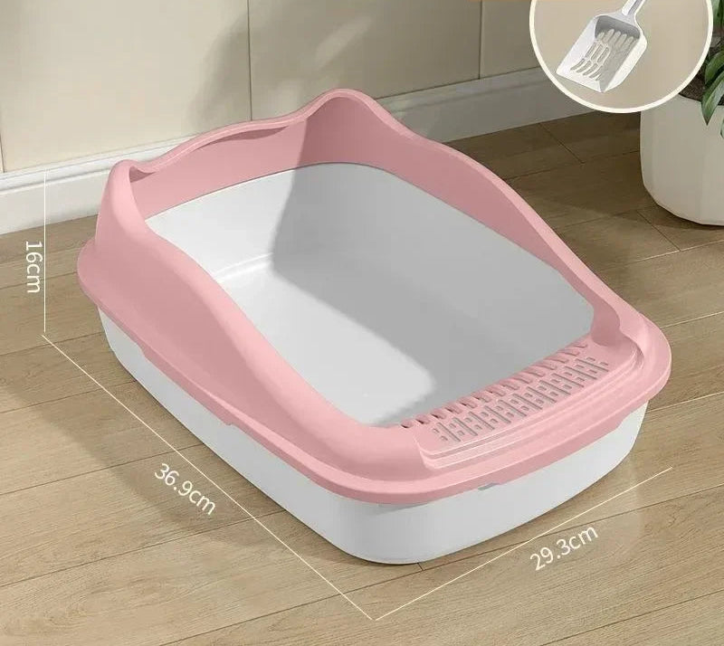 Bac à litière pour chat – Petite taille, toilette anti-éclaboussures idéale pour chatons et petits chats