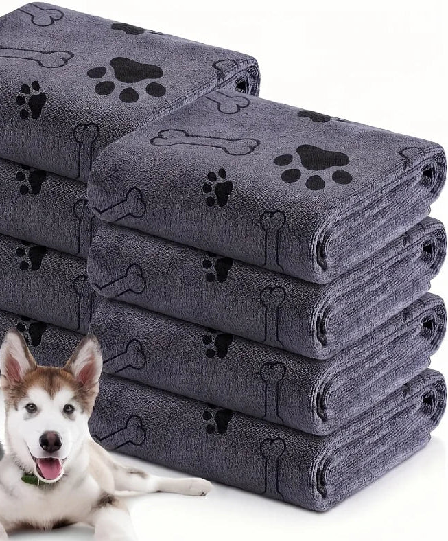 Serviette pour chien en microfibre à séchage rapide – Absorbante, idéale pour le bain
