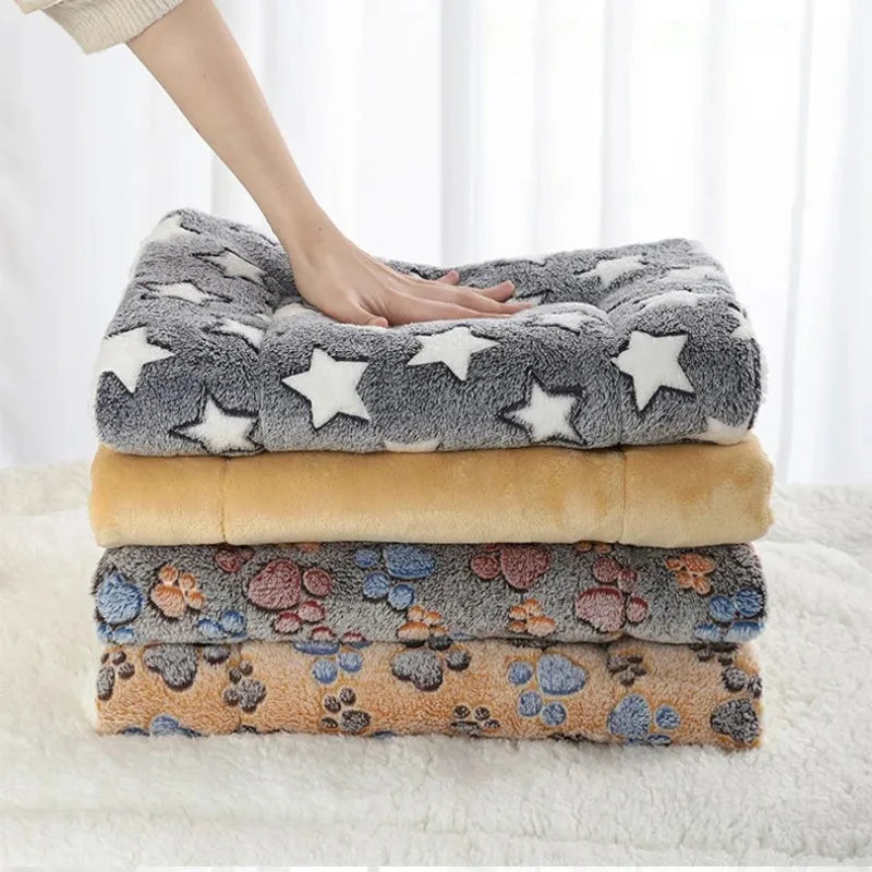 Tapis de couchage en flanelle pour chiens – Lit, matelas et coussin relaxant pour petits chiens