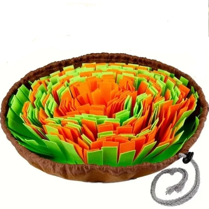 Tapis de reniflage lavable en feutre pliable - Jouet d'entraînement