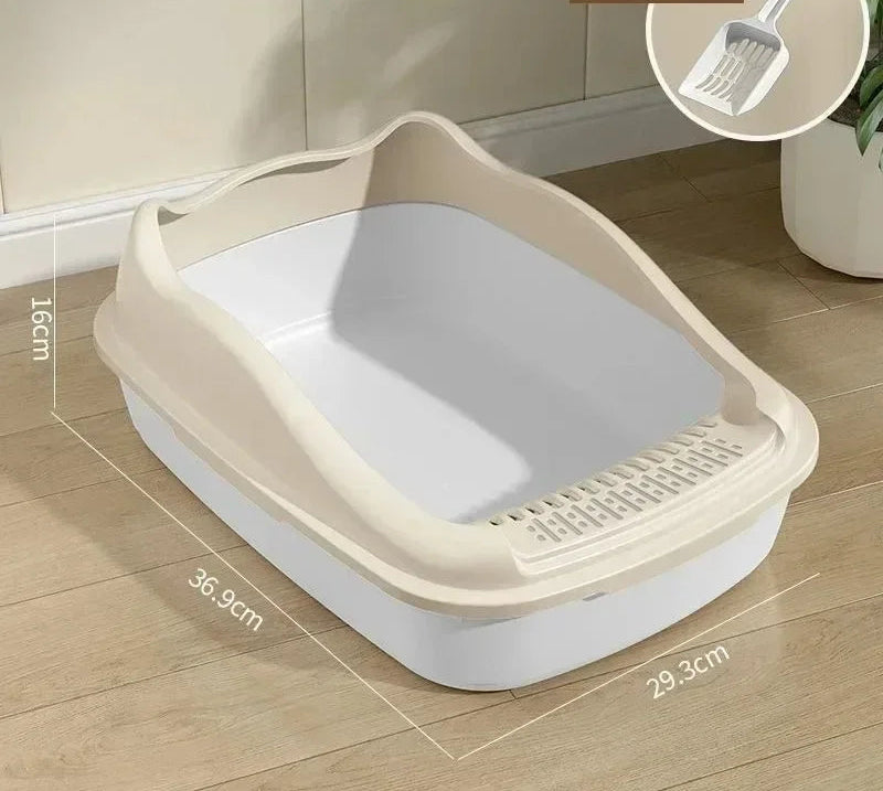 Bac à litière pour chat – Petite taille, toilette anti-éclaboussures idéale pour chatons et petits chats